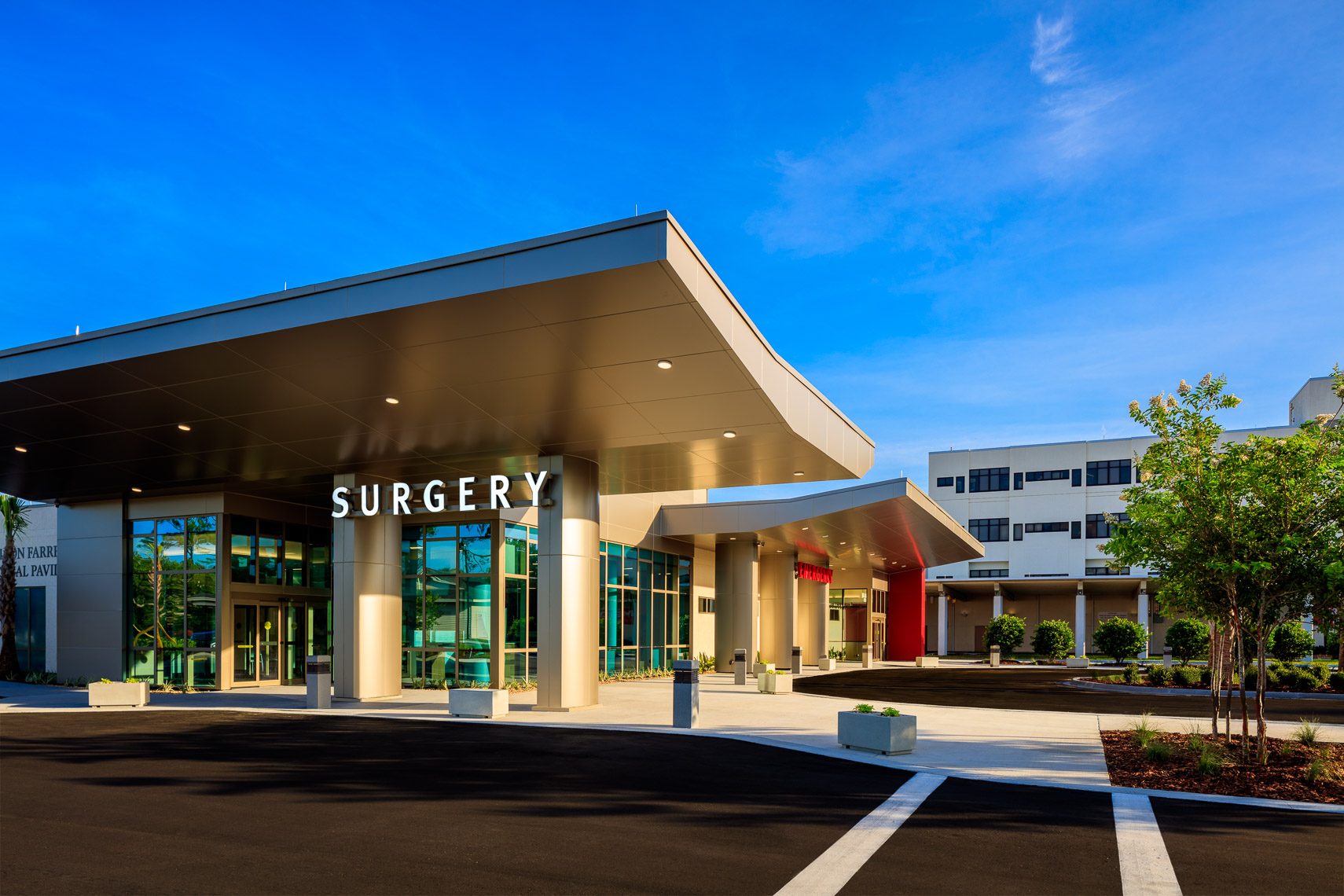 Surgery center entrance at Baptist Beaches Hospital in jacksonville Beach