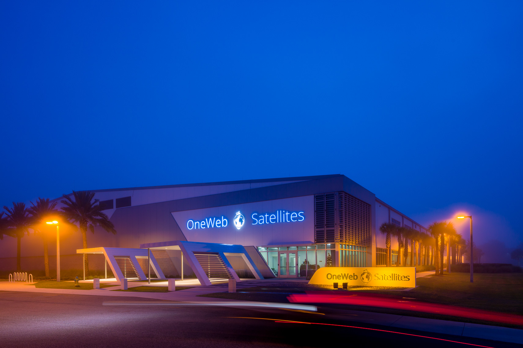 Exterior of OneWeb Satellites
