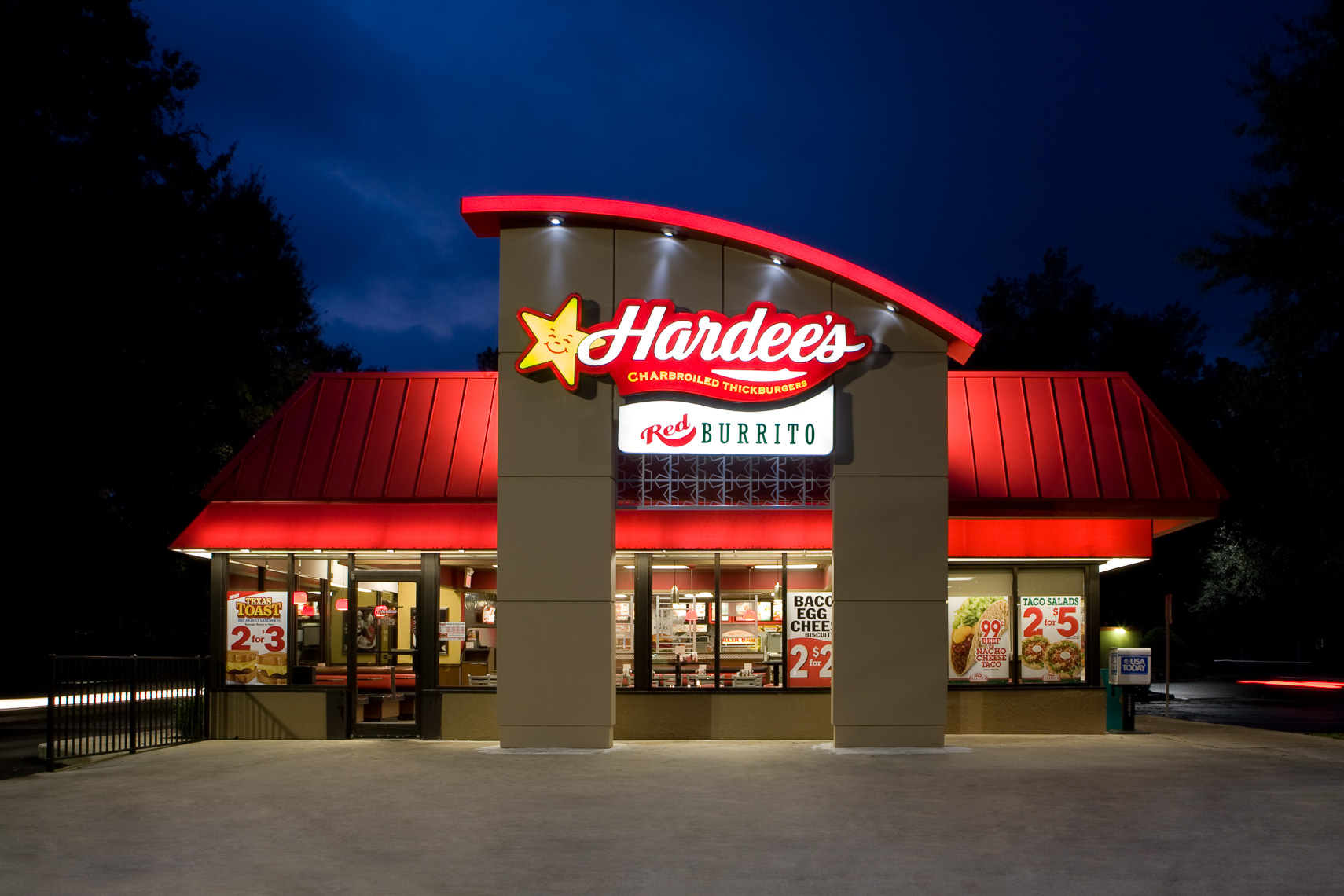 Hardees Restaurant at Night Corporate Photographer in Jacksonville Jacksonville Corporate Hardees Restaurant at Night Corporate Photographer in Jacksonville Jacksonville Corporate