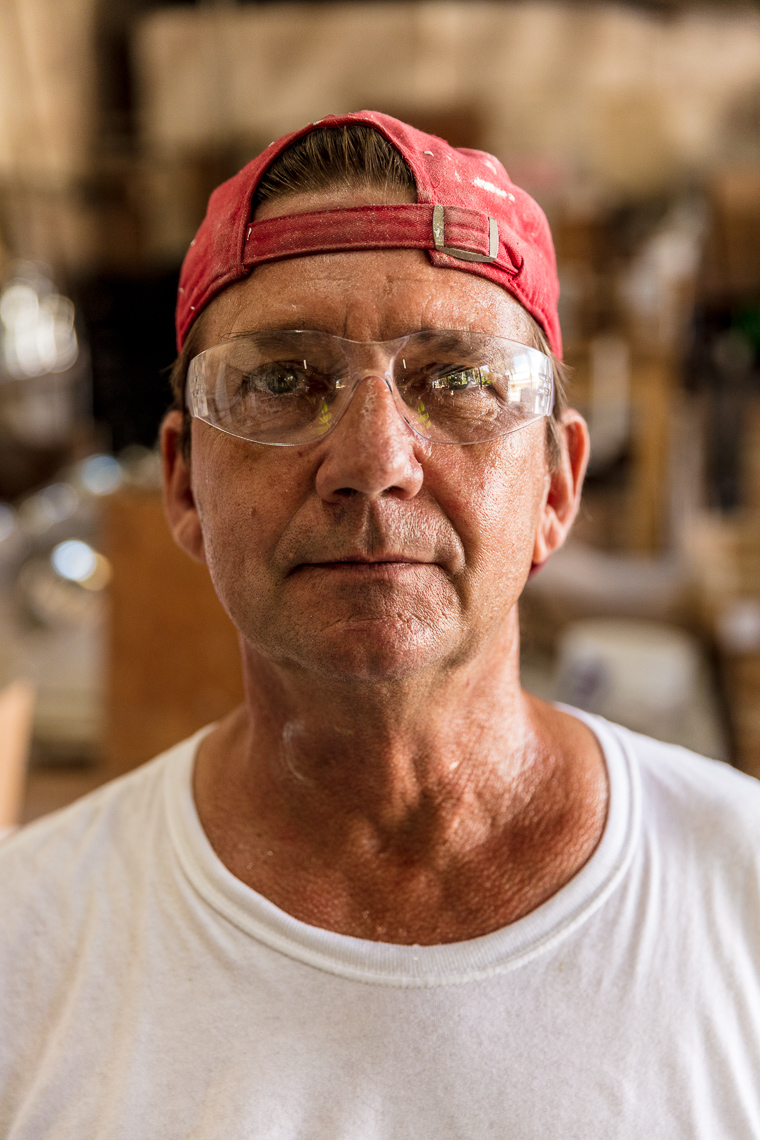 Portrait of an industrial manufacturing worker in Florida