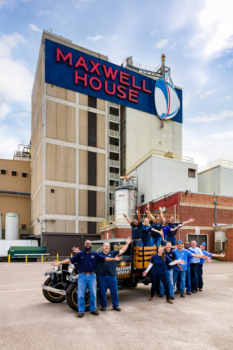 A group of employees at Maxwell House in Jacksonville Florida