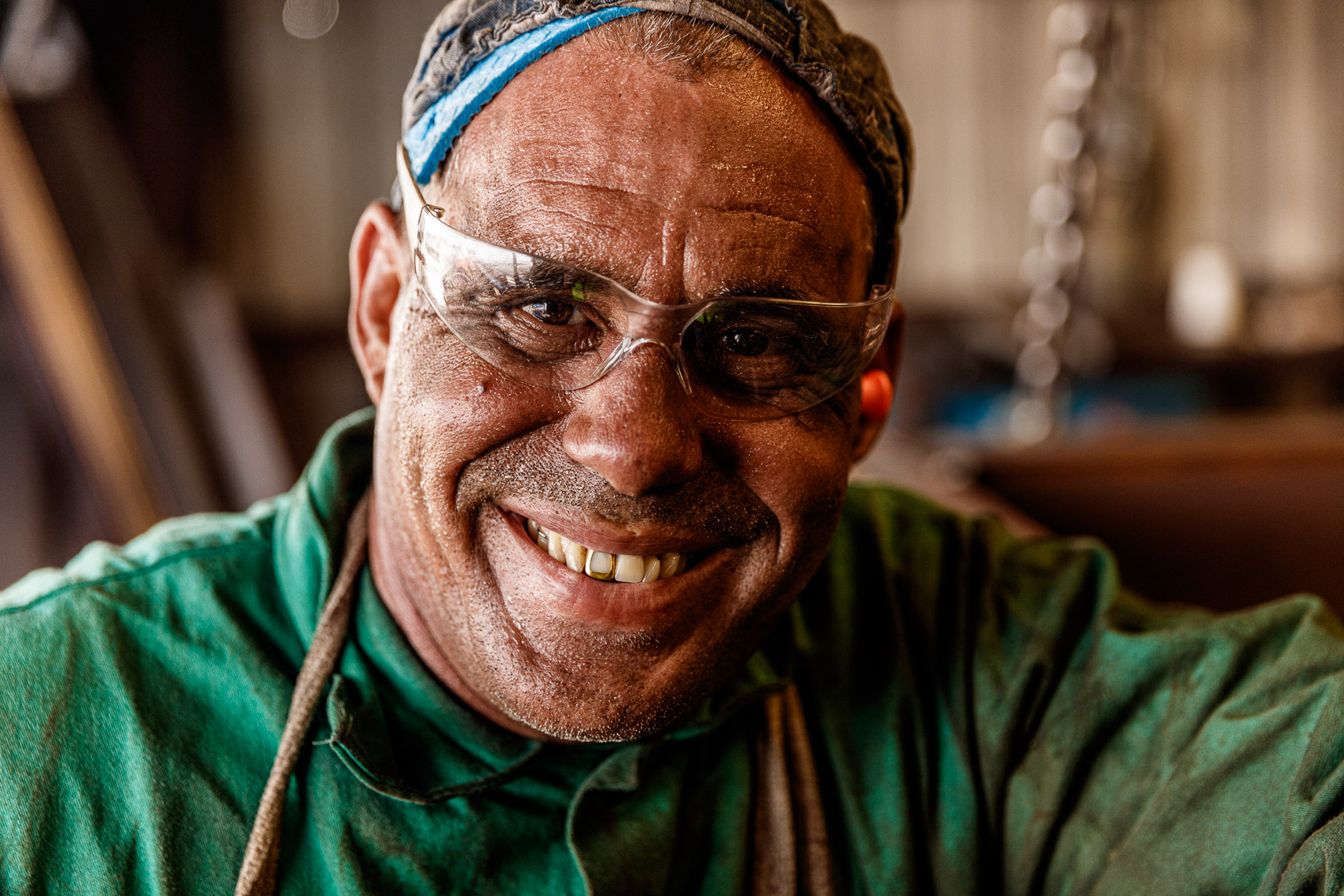 Portrait of a welder in Florida